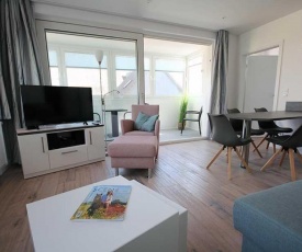 Große Ferienwohnung 3 mit Meerblick und Strandkorb im Haus Seeluft Duhnen